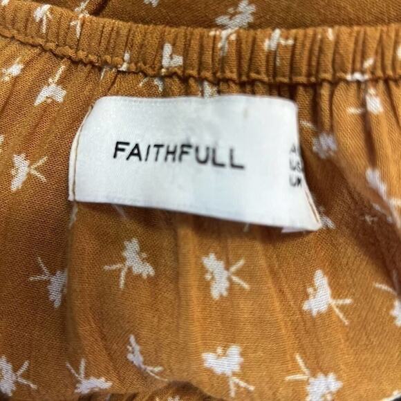 FAITHFULL THE BRAND REVOLVE JARDIM PRINTED SCOOP NECK DRESS SIZE‎ 4 - Picture 5 of 10